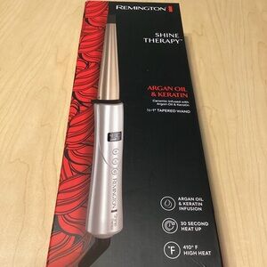 REMINGTON SHINE THERAPY Argan Oil & Keratin Infused Tapered Curling Iron